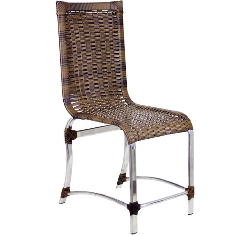 Cadeira Haiti em Alumínio Fibra Sintética para Cozinha, Piscina, e Edícula Trama Original