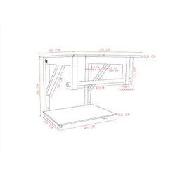 Gabinete de Vidro 45cm para Banheiro Cuba Quadrada - Escócia-Verde - 5