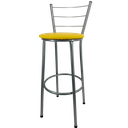 Ver imagem 5 de Kit 2 Banqueta Alta Prata Cozinha Gourmet Americana Balcão:amarelo