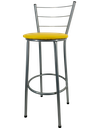 Ver imagem 5 de Kit 2 Banqueta Alta Prata Cozinha Gourmet Americana Balcão:amarelo