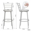 Ver imagem 6 de Kit 2 Banqueta Alta Prata Cozinha Gourmet Americana Balcão:amarelo