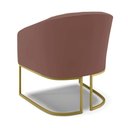 Ver imagem 7 de Cadeira Sala de Jantar Base Industrial Dourado Stella Veludo D03 - D’Rossi