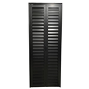 Ver imagem 1 de Porta de Alumínio Camarão Palheta com Trinco Lado Esquerdo 210x80cm Preto Allo Esquadrias