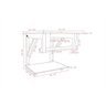Gabinete De Vidro 45cm Para Banheiro Bielorrússia - Branco - 5