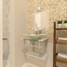 Gabinete De Vidro 45cm Para Banheiro Bielorrússia - Branco - 1