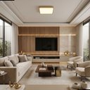 Ver imagem 7 de Plafon Viena Led Dourado 30w Acrílico Moderno Bivolt 30cm Luz Quente Fria e Neutra