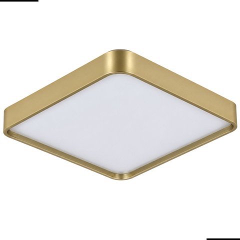 Plafon Viena Led Dourado 30w Acrílico Moderno Bivolt 30cm Luz Quente Fria e Neutra