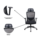 Ver imagem 2 de Cadeira de Escritório Presidente Elite - Preta