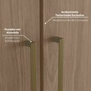 Ver imagem 7 de Guarda-roupa Solteiro Modulado Seletto 5 Portas 3 Gavetas Me28 Areia/jequitibá - Henn