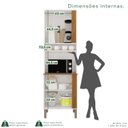 Ver imagem 5 de Armário Paneleiro Torre Quente Pérola Branco/Cinamomo