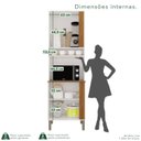 Ver imagem 5 de Armário Paneleiro Torre Quente Pérola Branco/Cinamomo