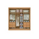 Ver imagem 3 de Guarda Roupa Casal com Espelho 2 Portas de Correr Titanium 100% Mdf D Doro Móveis - Cinamomo/off Whi