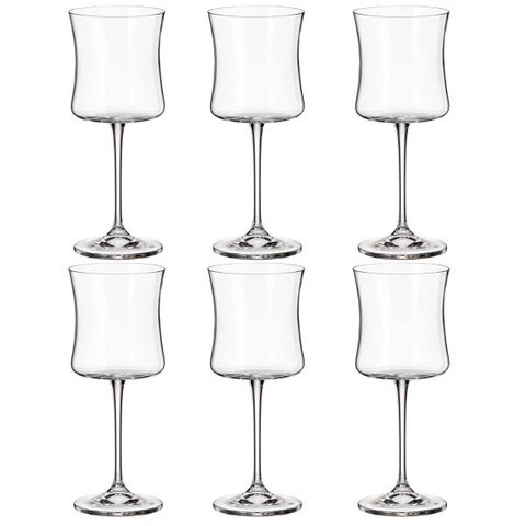 Jogo de 6 Tacas para Vinho Tinto Buteo em Cristal Ecologico 350ml A21,7cm Bohemia 58730