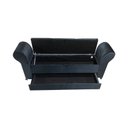 Ver imagem 4 de RECAMIER PUFF BAÚ SAPATEIRA COM BRAÇOS E GAVETA 1,38 CM PARA CAMA BOX PADRÃO - PRETO