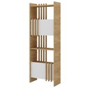 Ver imagem 6 de Estante para Escritório Home Office Multiuso 2 Portas Sheld A02 Olmo Branco - Lyam Decor