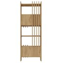 Ver imagem 3 de Estante para Escritório Home Office Multiuso 2 Portas Sheld A02 Olmo Branco - Lyam Decor