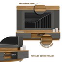 Ver imagem 3 de Painel Para Tv 75 Polegadas Suspenso Nature Chumbo Shop Jm