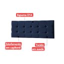 Ver imagem 6 de Cabeceira Painel Estofada Grecia Suede Azul Casal 1,40m para Cama Box