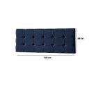 Ver mais imagens de Cabeceira Painel Estofada Grecia Suede Azul Casal 1,40m para Cama Box