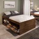 Ver imagem 1 de Cama Bau Casal com Sapateira Embutida Malbec Vanessa Framar