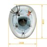 Adesivo Halloween Vaso Sanitário com Aranhas - 4
