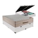 Ver imagem 1 de Cama + Box Airtech Colchão Ortobom Queen com Baú Bege Springpocket Branco