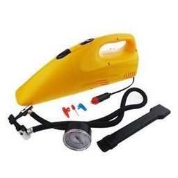 MINI COMPRESSOR DE AR 300PSI + ASPIRADOR DE PO PARA CARRO MOTO BICICLETA 2 EM 1 INFLADOR ELETRICO - 1