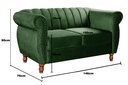 Ver imagem 5 de Conjunto Realeza Sofá com Poltronas Chesterfield Decoração Sala Recepção - Veludo Verde