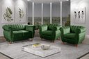 Ver imagem 7 de Conjunto Realeza Sofá com Poltronas Chesterfield Decoração Sala Recepção - Veludo Verde