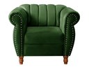 Ver imagem 3 de Conjunto Realeza Sofá com Poltronas Chesterfield Decoração Sala Recepção - Veludo Verde
