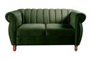 Ver imagem 2 de Conjunto Realeza Sofá com Poltronas Chesterfield Decoração Sala Recepção - Veludo Verde