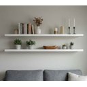 Ver imagem 7 de Kit 2 Prateleiras 80cm x 20cm MDP Suporte Invisível Branco