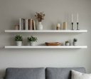Ver imagem 7 de Kit 2 Prateleiras 80cm x 20cm MDP Suporte Invisível Branco