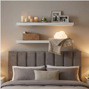 Ver imagem 3 de Kit 2 Prateleiras 80cm x 20cm MDP Suporte Invisível Branco