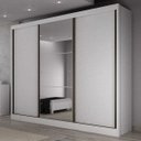 Ver imagem 1 de Guarda-Roupa Casal com Espelho 3 Portas 6 Gavetas Toulon