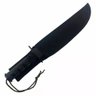 Kit 2 Faca Caça Pesca Defesa Pessoal Casa Sobrevivência Combate - 1 Preta + 1 Prata - 4