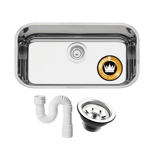 Cuba Aço Inox 304 Pia Cozinha American Steel N2 56x34x19