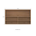 Ver imagem 2 de Armário Aéreo de Cozinha 120 cm 1 Porta Granada Cor Amadeirado Casamia