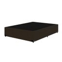 Ver imagem 2 de Base Box Blindado Viúva Acolchoes Suede Marrom 40x128x188