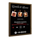 Ver imagem 4 de Quadro Personalizado com Foto e Música Casal em Moldura Caixa Tacolado Papel de Parede Moldura Caixa
