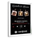 Ver imagem 2 de Quadro Personalizado com Foto e Música Casal em Moldura Caixa Tacolado Papel de Parede Moldura Caixa