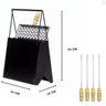 Churrasqueira Maleta Dobrável para Barco e Camping +4espetos - 7