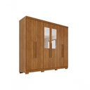 Ver imagem 5 de Guarda Roupa Casal Crsal 6 Portas 2 Gavetas MDP com Espelhos Cinamomo Multimóveis 180cm