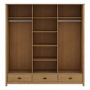 Ver imagem 5 de Guarda Roupa Casal 196cm 3 Portas Deslizantes Lazio Freijó F07 - Mpozenato
