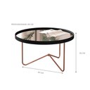 Ver imagem 3 de Mesa Centro de Sala Pensilvania Preto Bronze