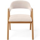 Ver imagem 3 de Cadeira de Jantar e Estar Living Estofada Nadja L02 Suede Bege - Lyam Decor