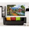 Quadro Pintura Paisagem Óleo Sobre Tela Cod 3009 - 120cm (A) x 190cm (L) - 2