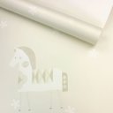 Ver imagem 1 de Papel de Parede Infantil Bege Vinilico Lavável+ Cola para Aplicação - 181107