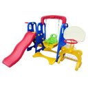 Ver imagem 1 de Playground Infantil 5x1 Escorregador Balanço Cesta e Gol - Importway