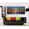 Quadro Pintura Tela Abstrato Moderno Cod 2457 - 50cm (A) x 120cm (L) - 4